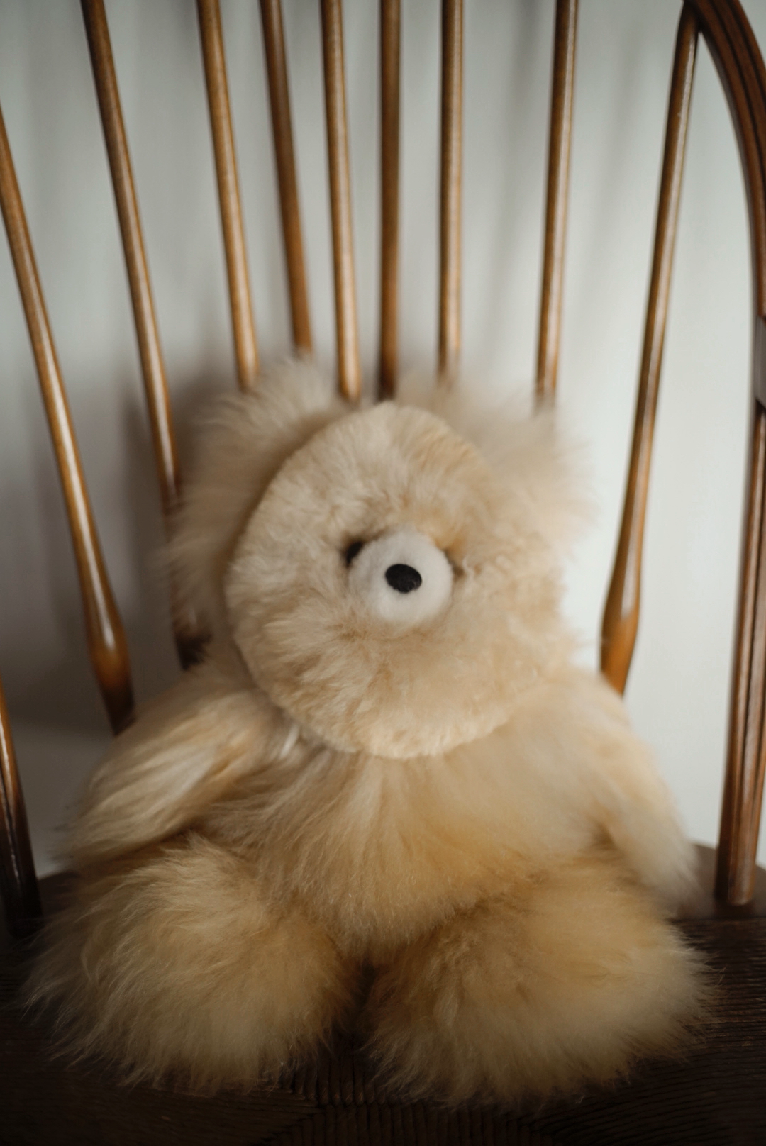 Beige Alpaca Stuffed Bear