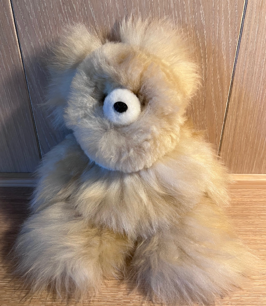 Beige Alpaca Stuffed Bear